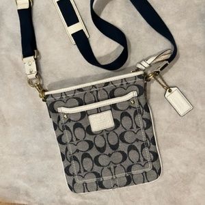 Coach Crossbody Blue x White